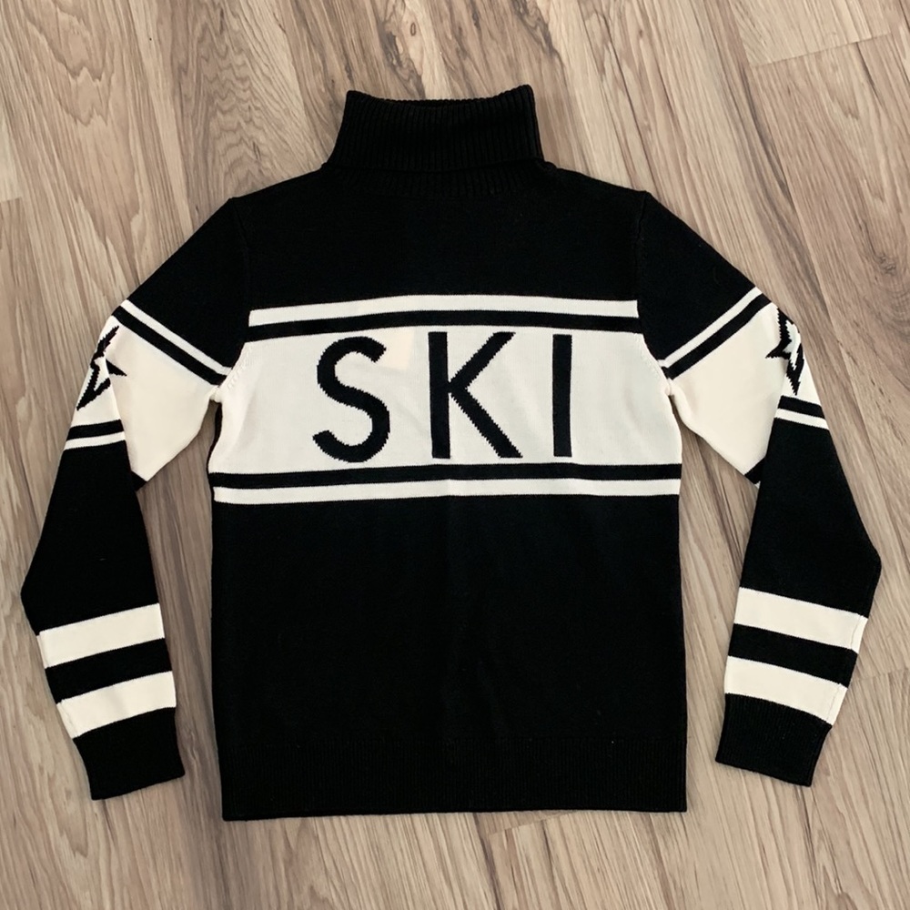 NWT Perfect moment merino wool schild ski sweater in  black